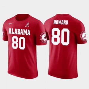 Alabama Crimson Tide O.J. Howard T-Shirt Men #80 Red Future Stars Tampa Bay Buccaneers Football