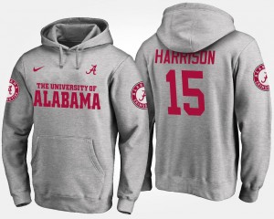 Alabama Crimson Tide Ronnie Harrison Hoodie For Men's #15 Gray