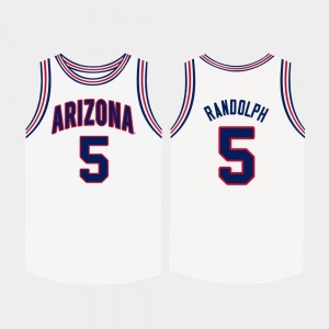 Arizona Wildcats Brandon Randolph Jersey College Basketball Men White #5
