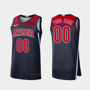 Arizona Wildcats Customized Jerseys Limited Men's Navy College Basketball #00
