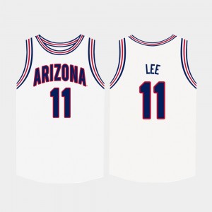 Arizona Wildcats Ira Lee Jersey #11 College Basketball White Mens