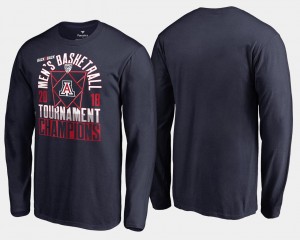 Arizona Wildcats T-Shirt 2018 Pac-12 Champions Long Sleeve Men's Basketball Conference Tournament Navy