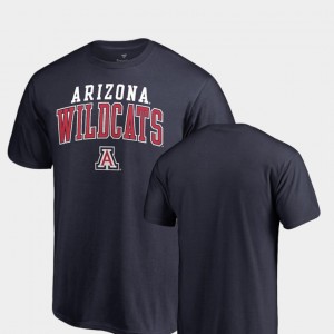 Arizona Wildcats T-Shirt Navy Square Up Mens