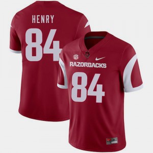 Arkansas Razorbacks Hunter Henry Jersey #84 College Football Mens Cardinal