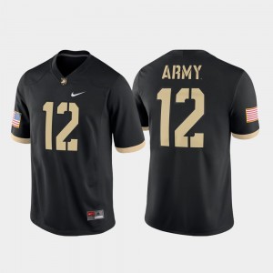 Army Black Knights Jersey For Men Black College Football #12 Game