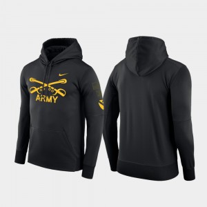 Army Black Knights Hoodie Black Therma 1st Cavalry Division Mens