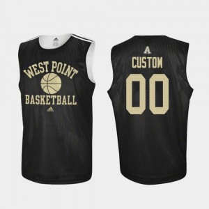 Army Black Knights Custom Jerseys #00 Black Practice College Basketball For Men's