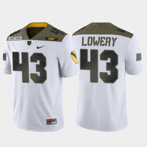 Army Black Knights Jeremiah Lowery Jersey #43 Limited Edition 1st Cavalry Division Men White