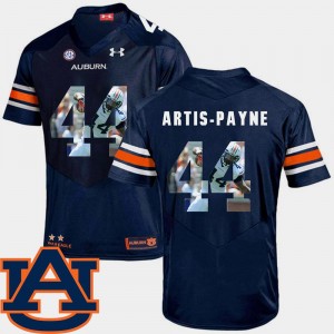 Auburn Tigers Cameron Artis-Payne Jersey For Men's #44 Pictorial Fashion Navy Football