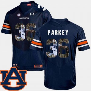 Auburn Tigers Cody Parkey Jersey Football Navy #36 Pictorial Fashion For Men's