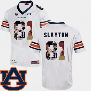 Auburn Tigers Darius Slayton Jersey Pictorial Fashion #81 White Football Men