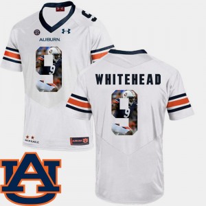 Auburn Tigers Jermaine Whitehead Jersey White Pictorial Fashion #9 Men's Football