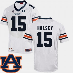 Auburn Tigers Joshua Holsey Jersey SEC Patch Replica #15 Mens White College Football