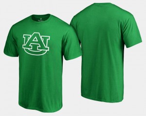 Auburn Tigers T-Shirt White Logo Big & Tall Men's Kelly Green St. Patrick's Day