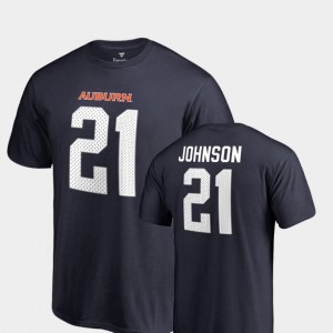 Auburn Tigers Kerryon Johnson T-Shirt College Legends Name & Number Navy For Men #21