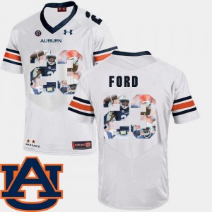 Auburn Tigers Rudy Ford Jersey #23 Football For Men's White Pictorial Fashion