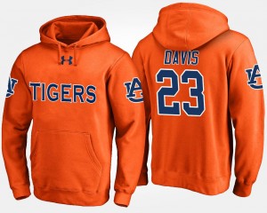 Auburn Tigers Ryan Davis Hoodie #23 Mens Orange