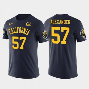California Golden Bears Lorenzo Alexander T-Shirt Buffalo Bills Football For Men #57 Future Stars Navy