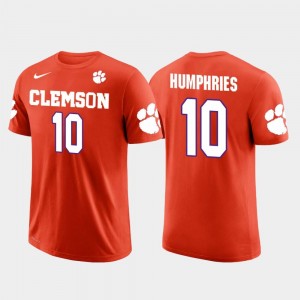 Clemson Tigers Adam Humphries T-Shirt Tampa Bay Buccaneers Football Mens Orange #10 Future Stars
