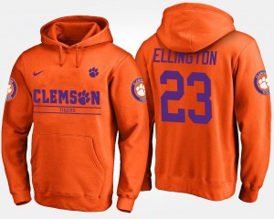 Clemson Tigers Andre Ellington Hoodie Orange #23 For Men