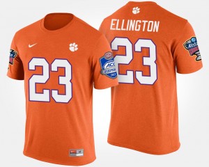 Clemson Tigers Andre Ellington T-Shirt Bowl Game Orange Atlantic Coast Conference Sugar Bowl #23 Mens