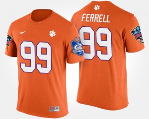 Clemson Tigers Clelin Ferrell T-Shirt For Men Bowl Game Orange Atlantic Coast Conference Sugar Bowl #99