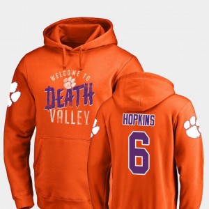 Clemson Tigers DeAndre Hopkins Hoodie Orange Hometown Collection #6 For Men's Logo