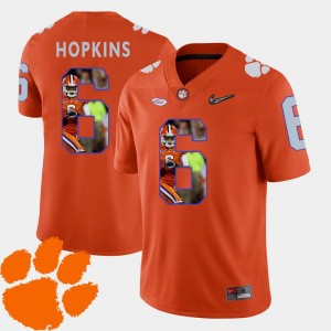 Clemson Tigers DeAndre Hopkins Jersey Pictorial Fashion #6 Men's Football Orange