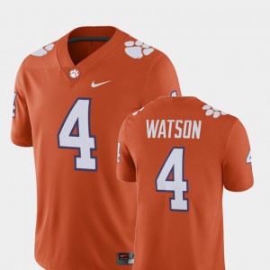 Clemson Tigers Deshaun Watson Jersey Men Orange Alumni Football Game #4 Player