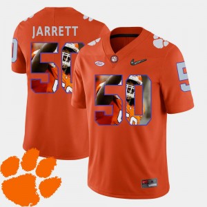 Clemson Tigers Grady Jarrett Jersey Men's Pictorial Fashion #50 Orange Football