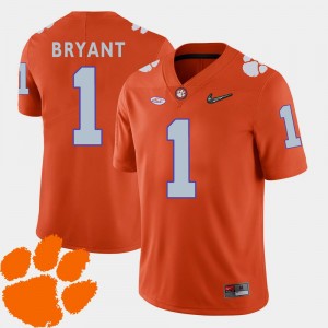 Clemson Tigers Martavis Bryant Jersey #1 Orange 2018 ACC College Football Mens