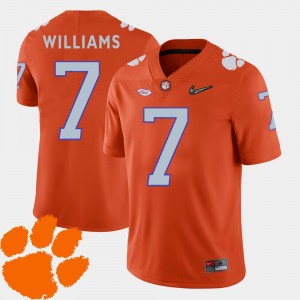 Clemson Tigers Mike Williams Jersey #7 College Football 2018 ACC Orange For Men's