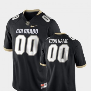 Colorado Buffaloes Custom Jersey 2018 Game Black #00 College Football For Men