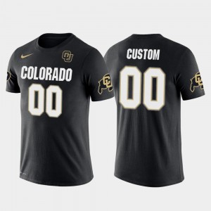 Colorado Buffaloes Customized T-Shirts #00 Cotton Football Future Stars Black For Men