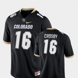 Colorado Buffaloes Mason Crosby Jersey Game Black For Men's #16 College Football