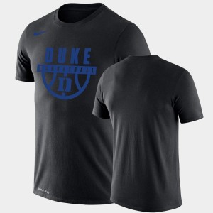 Duke Blue Devils T-Shirt Performance Basketball Drop Legend For Men Black