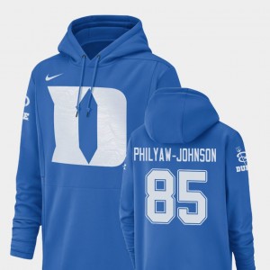 Duke Blue Devils Damond Philyaw-Johnson Hoodie #85 Champ Drive Football Performance Men's Royal