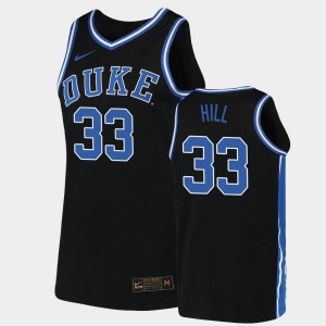 Duke Blue Devils Grant Hill Jersey Black Men's Replica 2019-20 College Basketball #33