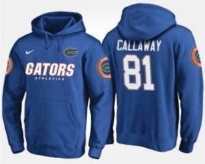 Florida Gators Antonio Callaway Hoodie Men #81 Blue