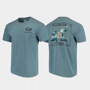 Florida Gators T-Shirt State Scenery Blue For Men Comfort Colors