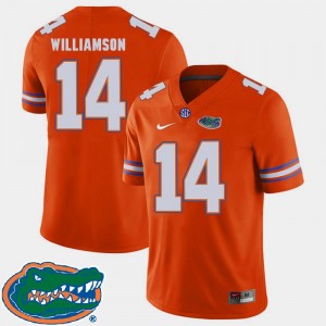 Florida Gators Chris Williamson Jersey College Football Men's #14 2018 SEC Orange