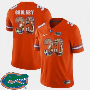 Florida Gators DeAndre Goolsby Jersey For Men's Football Pictorial Fashion Orange #30