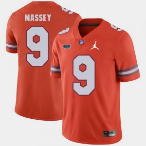 Florida Gators Dre Massey Jersey Jordan Brand Replica 2018 Game For Men #9 Orange