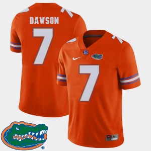 Florida Gators Duke Dawson Jersey 2018 SEC #7 For Men's Orange College Football