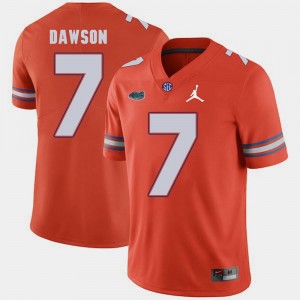Florida Gators Duke Dawson Jersey Orange #7 Jordan Brand Replica 2018 Game For Men