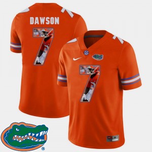 Florida Gators Duke Dawson Jersey Orange Pictorial Fashion #7 For Men Football