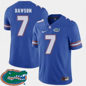 Florida Gators Duke Dawson Jersey #7 Men's Royal College Football 2018 SEC