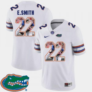 Florida Gators E.Smith Jersey Football Mens Pictorial Fashion White #22