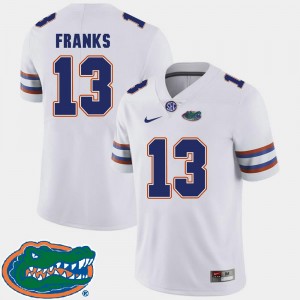 Florida Gators Feleipe Franks Jersey College Football Men #13 White 2018 SEC