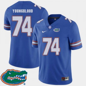 Florida Gators Jack Youngblood Jersey Royal #74 Mens College Football 2018 SEC